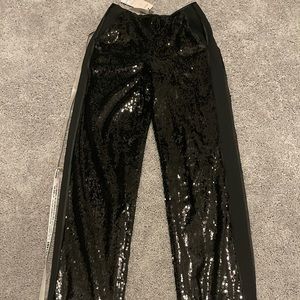 House of CB sequin Tuxedo pants